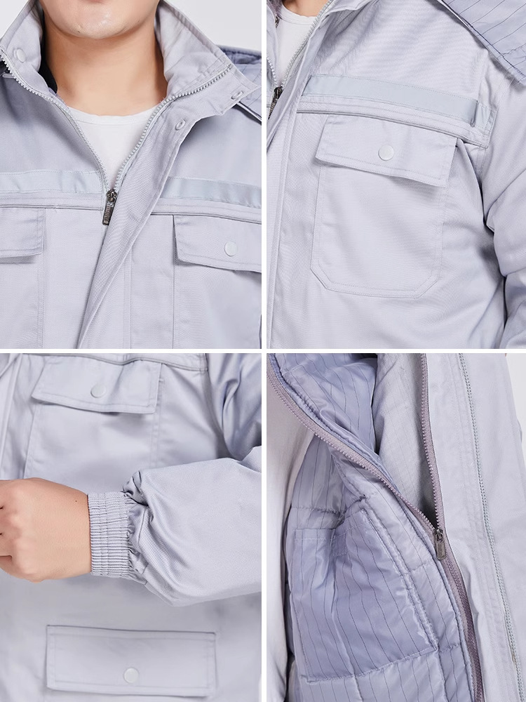 invierno antiestático ropa de trabajo chaqueta de algodón estación de servicio de petróleo y petroquímico ropa de algodón construcción de gas explosión ropa de algodón química