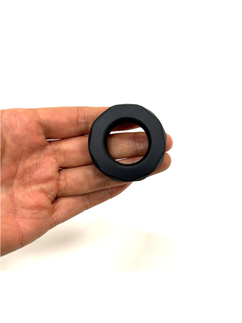 Liquid Silicone Lock Ring Sleeve, Dual Scrotum Binding Cock Ring for Men — detail image 5