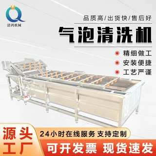 商用蔬菜气泡清洗机 土豆丝清洗加工设备 抗氧化藕片清洗设备定制