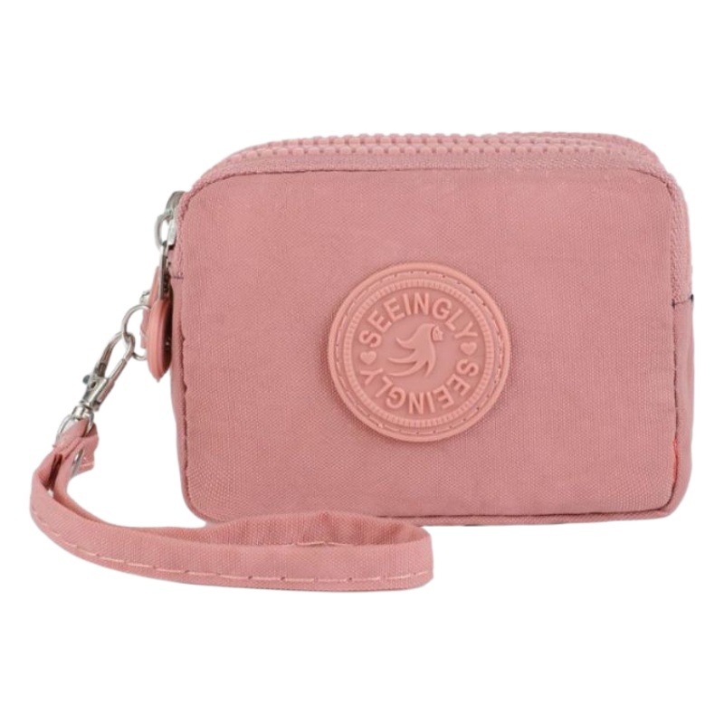 Factory direct foreign trade coin purse cross-border gift simple waterproof key bag nylon zipper coin purse wholesale