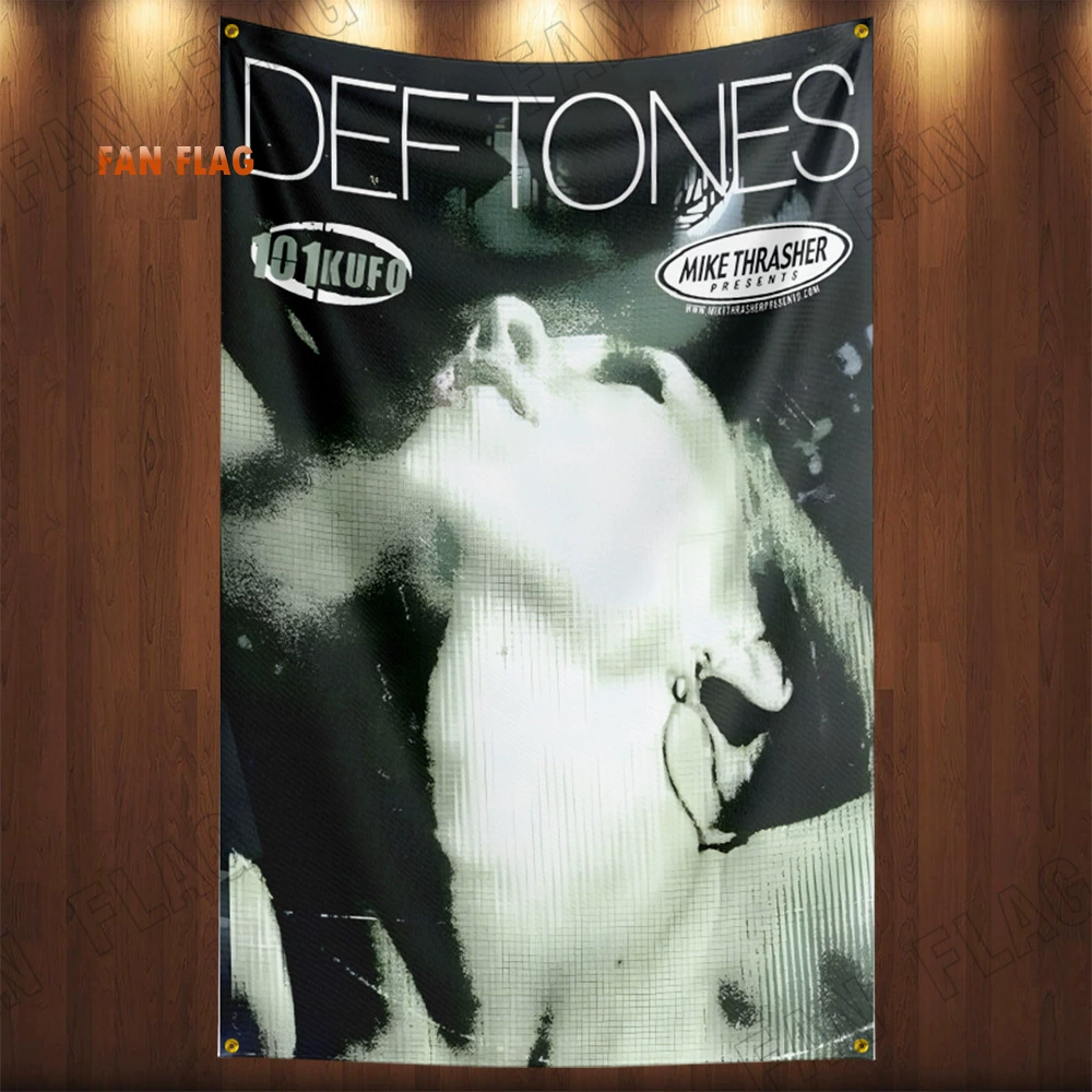 Флаг из полиэстера 3x5ft с дизайном Deftones Alternative Metal, декоративная баннер-атрибут