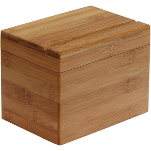 Dongguan Bamboo and Wood Crafts Manufacturer Flip Wooden Recipe Bamboo Wooden Box Storage Display Gift Packaging Solid Wood Box