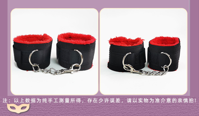 10-Piece Adult Bondage & Restraint Set with Faux Leather and Nylon Straps — detail image 4