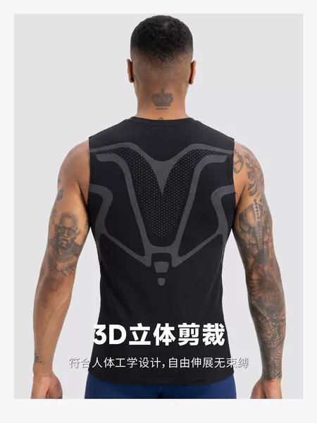 Men's Summer Ice Silk Quick-Dry Sports Vest for Running and Marathon, Sleeveless Fitness Tank Top, Breathable and Stretchy, Thin Style