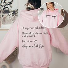 A 43798 Dear Person Behind Me Hoodie ��ñ�� ŷ������羳����