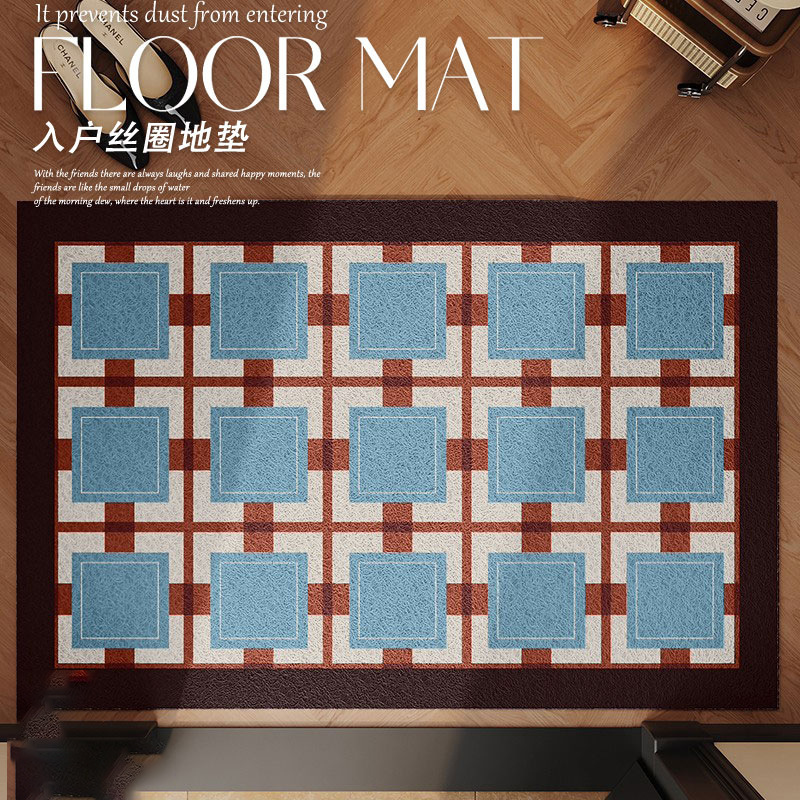 Medieval Style Entrance Door Floor Mats, Entrance Door Shoe-Changing Carpets, Anti-Slip, Cuttable Wire Hoop Foot Mats, Can Be Shipped on Behalf of Others