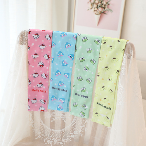 Summer Thin Sun Protection Sleeves Cute Cartoon Ice Sleeves Driving Outdoor Sports Arm Guards Sun Shade Anti-UV Gloves