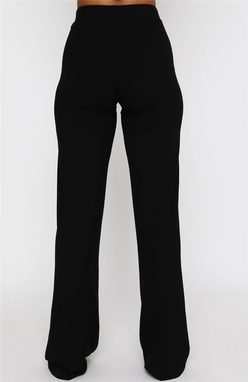 sexy High Waist Solid Color Casual Sports Pants NSFD63198