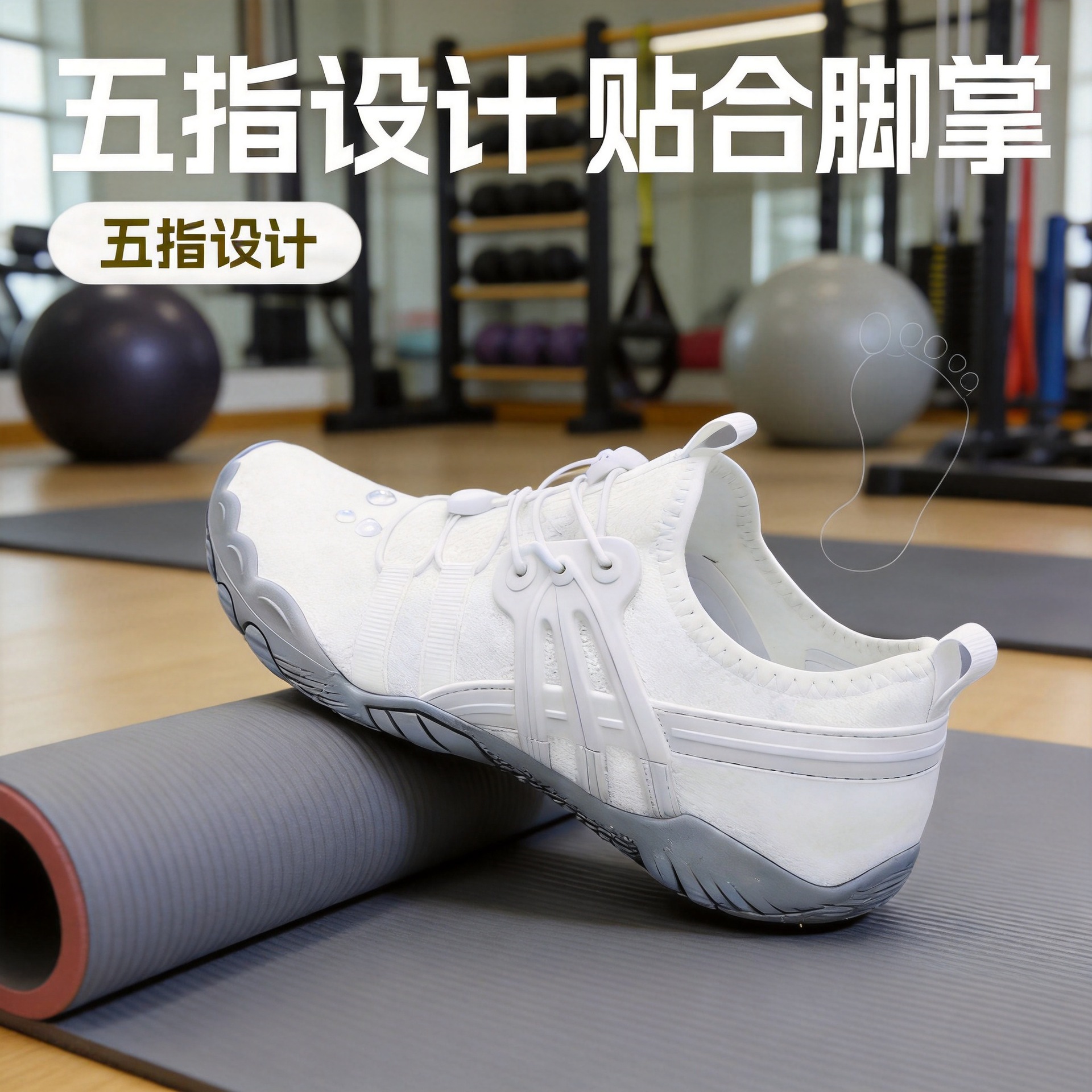 Cross-Border Hiking Outdoor Diving River Tracing Shoes for Men and Women, Barefoot Water Shoes, Five-Finger Swimming Beach Shoes, Indoor Yoga Running Shoes
