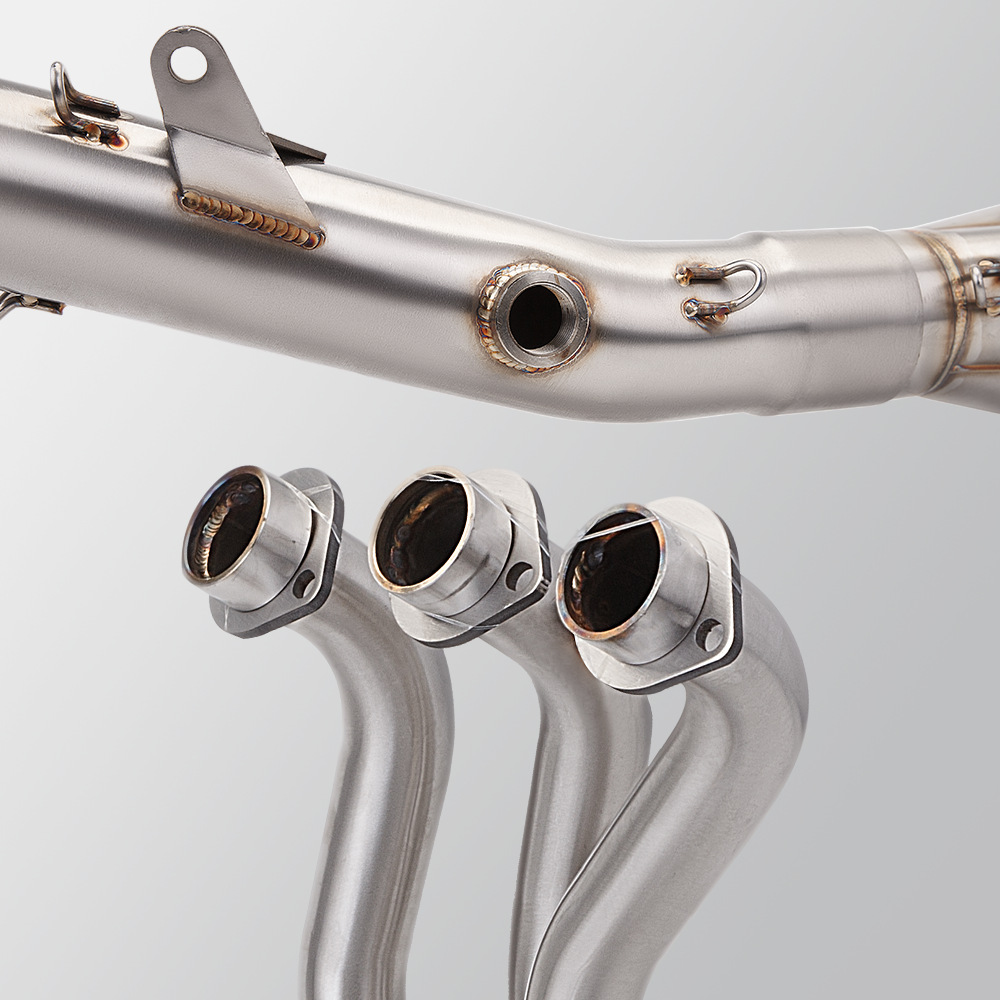Suitable for motorcycle MT09 XSR900 stainless steel front and rear muffler special non-destructive installation