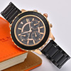 Golden watch for leisure, classic universal quartz watches, suitable for import, pink gold