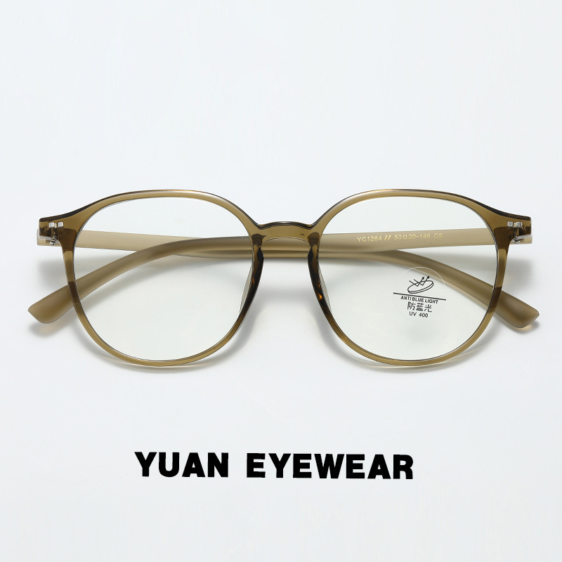 YC1264 anti-blue light glasses myopia women can match degrees round face glasses frame plain beauty artifact black frame myopia plain YC1264 anti-blue light glasses myopia women can match degrees round face glasses frame plain beauty artifact black frame myopia plain