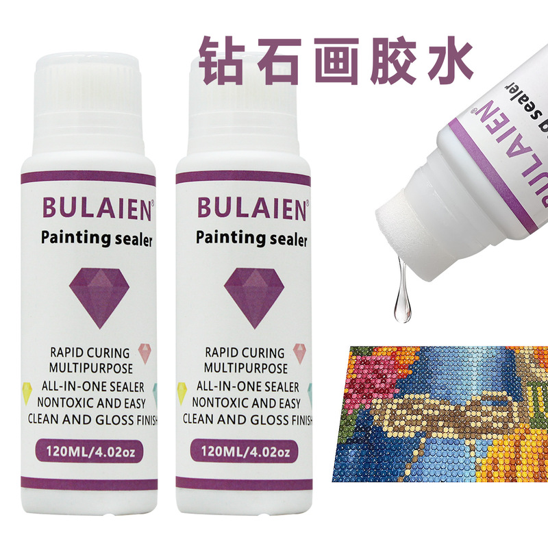 Diamond Painting Glue Protective Adhesive Transparent DIY Glossy 5D Painting Handmade Puzzle Sealant Fba Packaging