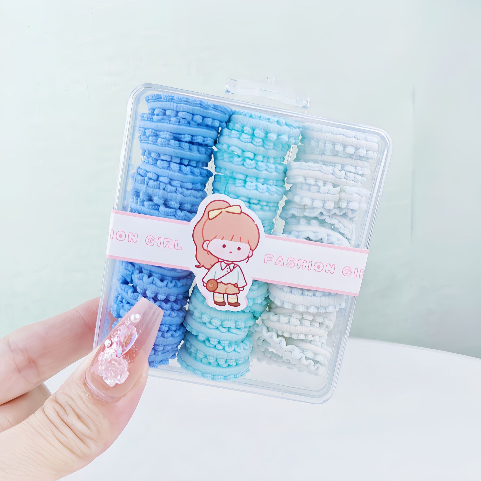 Niños de alta elasticidad no lesionar banda de goma para el cabello coreano para el cabello bebé anillo de cabello princesa adorable joyas para el cabello de niña