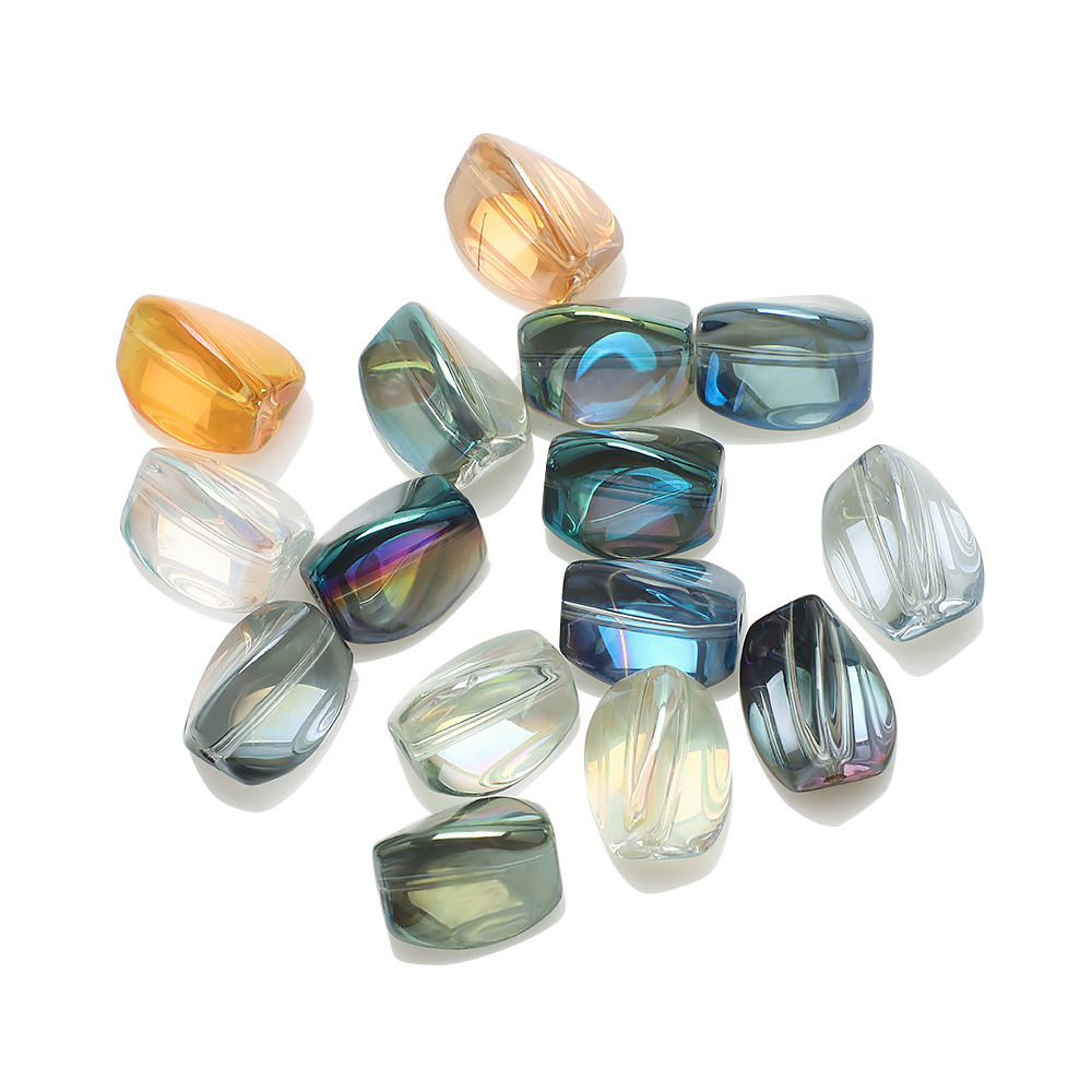 32g Weight Beads Jewelry Making Type 10 * 12mm Jewelry Making Size DIY Jewelry Accessories Classification 20 PCS/Package Quantity glass Material Irregular Pattern Plating Design Simple Style Style 20 PCS/Package 10 * 12mm Glass Irregular DIY Jewelry Accessories Beads 4