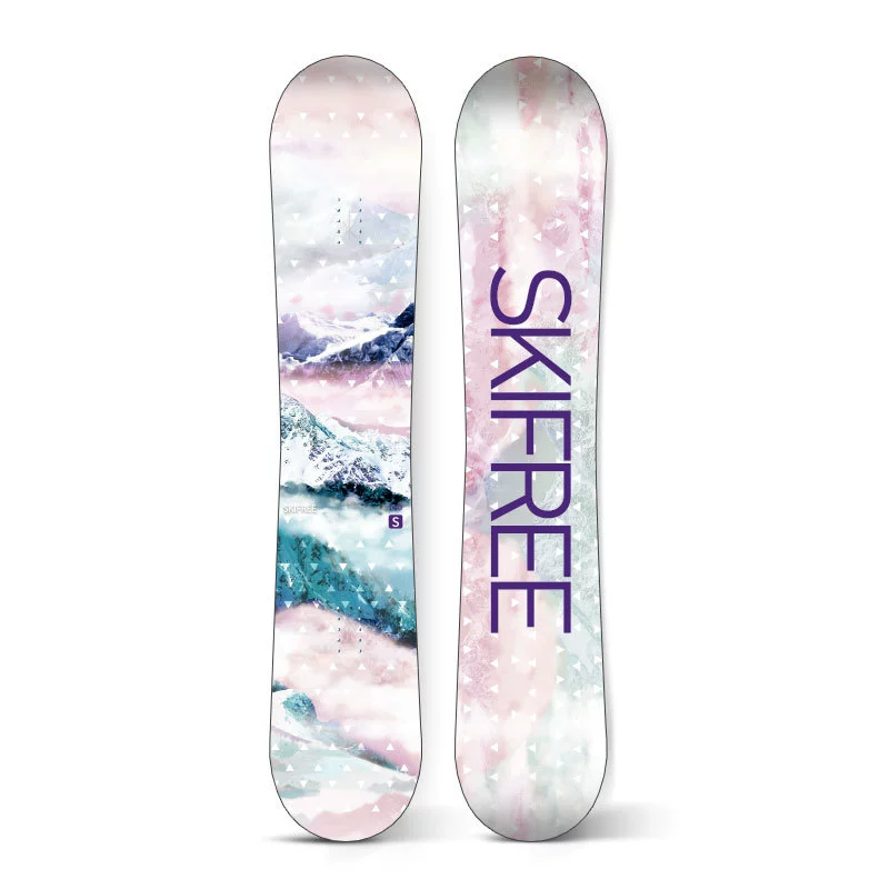 Сноуборд SKIFREE, розовый туман, универсальная парковая лыжная доска с плоским цветком 23, мужская и женская сноубордическая доска