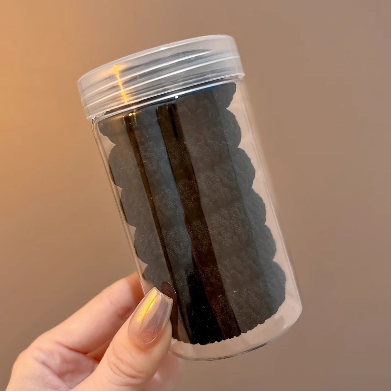 Alta elasticidad y durabilidad como correa de goma para mujeres, color curry simple, cuerda de cabello de cola de caballo alta, anillo de cabello sin heridas de alta calidad