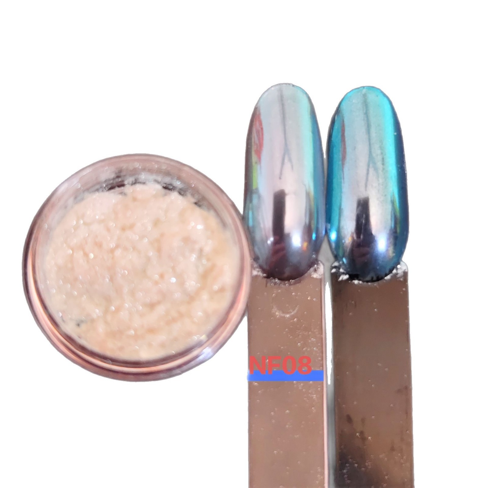 跨境批发美甲月光变色龙电镀粉冰透霓虹极光变色龙魔镜粉 0.2g