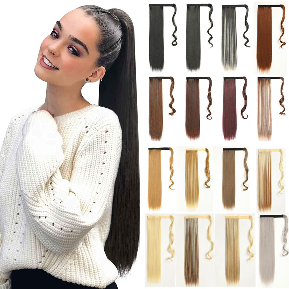 180g Weight Women's Simple Style Party Cosplay High Temperature Wire Ponytail Wigs