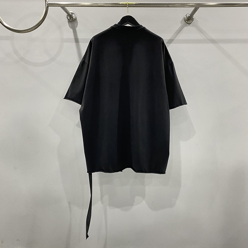 2023 nuevo verano llano gran diseño ojal suelta curling cinta media manga de punto grueso camiseta