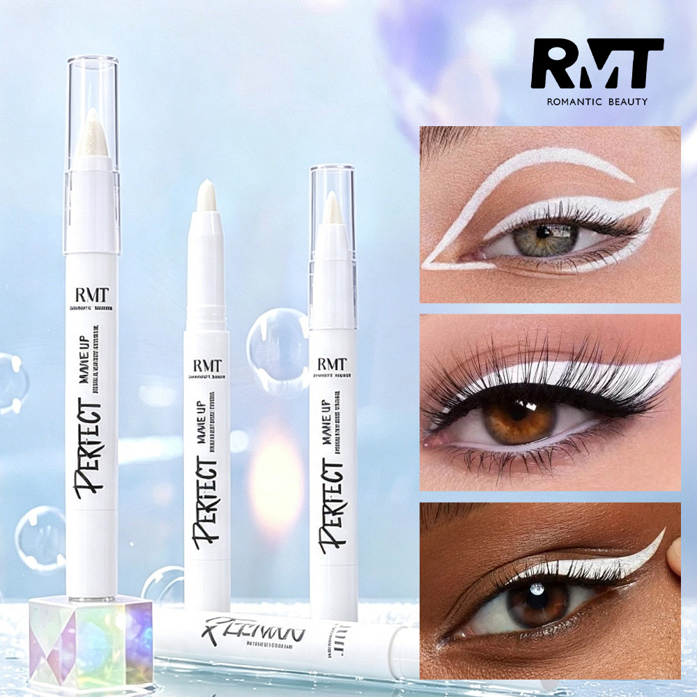 Transfronterizos resaltados lápiz de sombra de ojos blanco brillante varilla de sombra de ojos brillante delicada multifuncional maquillaje de color resaltado lápiz de maquillaje de belleza
