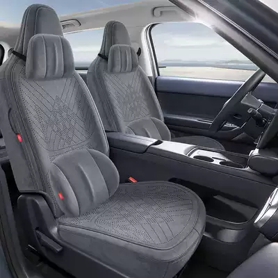 Ventilated Full-Cover Seat Covers, A10 | Modelə uyğun (Original) oturacaq örtükləri - texture-gray-memory-version-half-pack-in-the-back