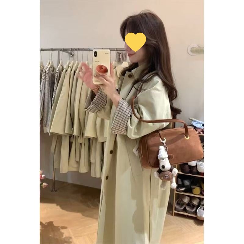 2025春秋季新风衣外套女款小个子早秋休闲韩系赫本风高级感中长款|undefined