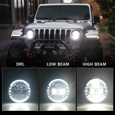 Jeep Wrangler JK LED: Ön faralar