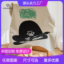 厂家定制卡通大猩猩可爱家居毯居家办公午休毛毯四季沙发盖毯子