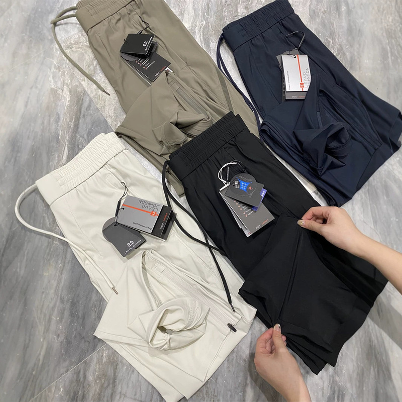 Four-Way Stretch! L*U Affordable Alternative to Summer Lightweight, Breathable, Silky, Cool-Feeling Men's Quick-Dry Sports Casual Pants Four-Way Stretch! L*U Affordable Alternative to Summer Lightweight, Breathable, Silky, Cool-Feeling Men's Quick-Dry Sports Casual Pants
