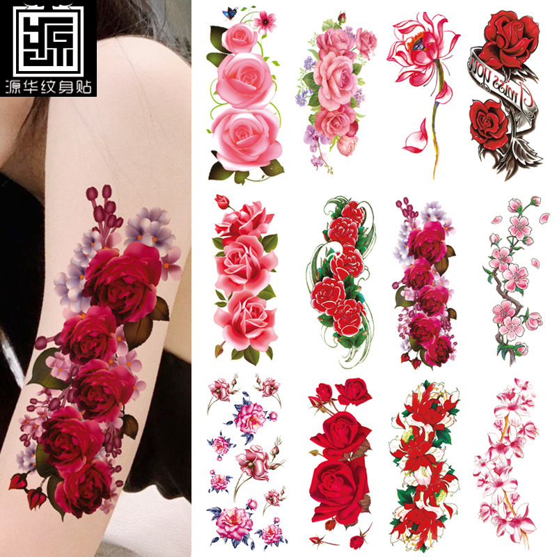 Bianhua tattoo stickers waterproof tattoo stickers flower scar in stock wholesale temporary tattoo stickers