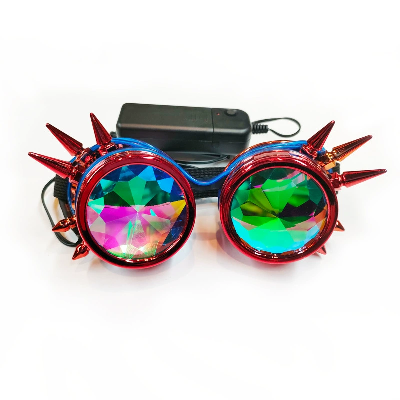 Светодиодный блеск панк очки Хэллоуин стимпанк очки