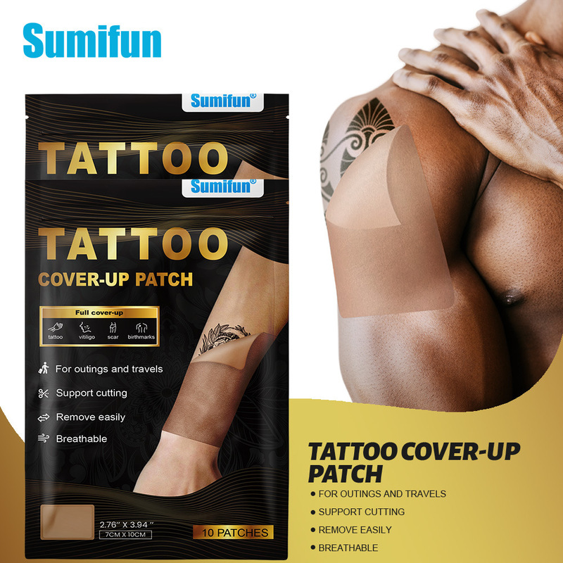 Sumifun Cross-Border New Product Tattoo Cover-Up Invisible Flesh-Colored Patch to Cover Scars and Birthmarks Waterproof Breathable Concealer Fake Skin Sumifun Cross-Border New Product Tattoo Cover-Up Invisible Flesh-Colored Patch to Cover Scars and Birthmarks Waterproof Breathable Concealer Fake Skin