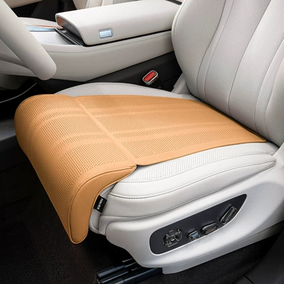 2025 New Model Car Seat Cushion Motorcycle child seat - amber-brown1-piece-of-extended-leg-rest-cushion
