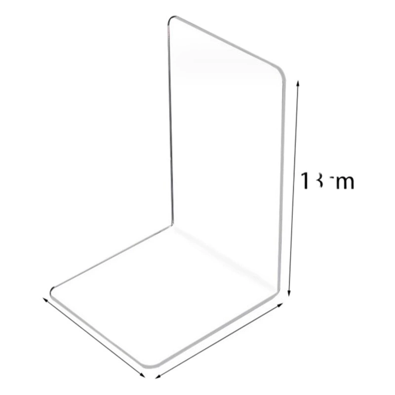 Маленькая Красная книга такая же акриловая L-образная Подставка для книг в одном цвете сплошной цвет прозрачная книжная перегородка настольная фиксированная книга