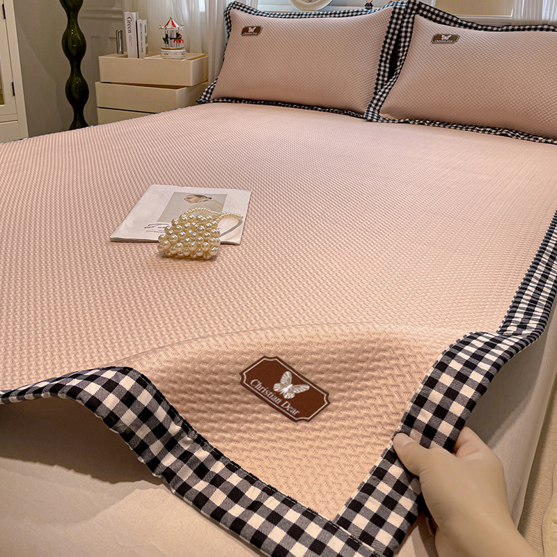 2025 nueva estera de seda de hielo de clase A para madres y bebés, estera suave de Doudou de verano, dormitorio de estudiantes, lavable a máquina individual