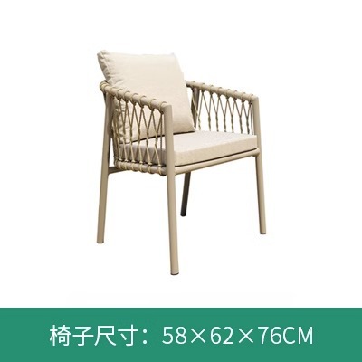 Balcón al aire libre patio jardín comedor silla Silla de ratán al aire libre B & B al aire libre mesa y silla cafetería bar al aire libre