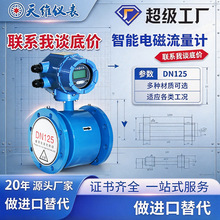 电磁流量智能一体式计市政供水排水管网石油化工管道式流量计DN80