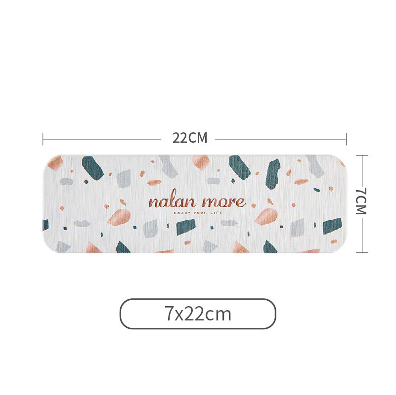 Tapete absorbente de tierra diatomácea para fregadero, posavasos de tierra diatomácea, tapete para jabón, tapete para cepillos de dientes