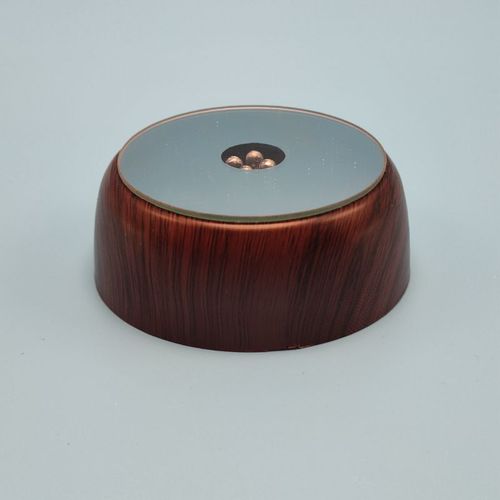 Wholesale luminous 4LED lamp holder 7CM crystal round cocktail base craft ornaments accessories supply