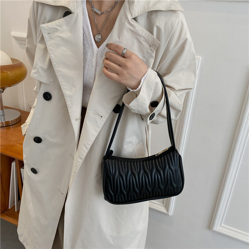 French Mini Bag Women  Autumn New Trendy Fashion Single Shoulder Small Square Bag Hand-held Casual Handbag