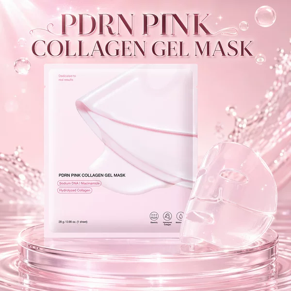 Cross Border Pink Collagen Mask PDRN PINK COLLAGEN GEL MASK Jelly Split Mask