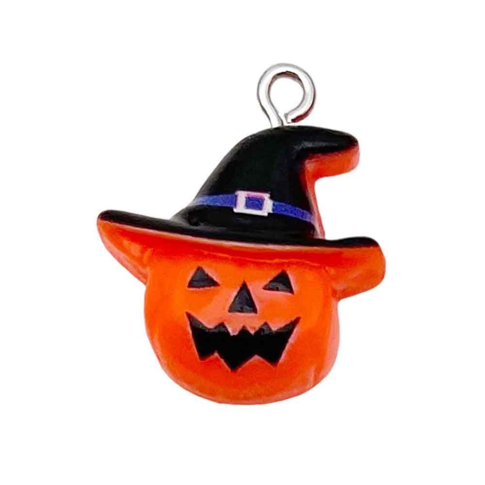Nuevos accesorios de resina calabaza Halloween esqueleto fantasma fiesta DIY joyería pequeña decoración colgante