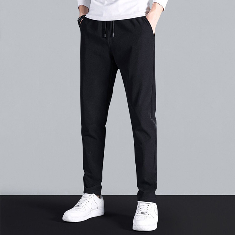 Pantalones deportivos casuales de invierno para hombre, estilo coreano, modernos, de talla grande, versátiles, adelgazantes
