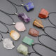 European and American jewelry natural stone original stone pendant Crystal agate multi-color stone irregular strawberry crystal pink crystal Amethyst