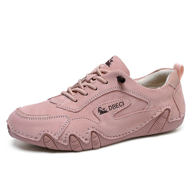 Giày thể thao unisex da thật cỡ lớn, đế bằng, phong cách ngoài trời năng động — 661-3 màu cát, 661-3 màu hồng, 661-3 màu nâu, 661-3 màu trắng
