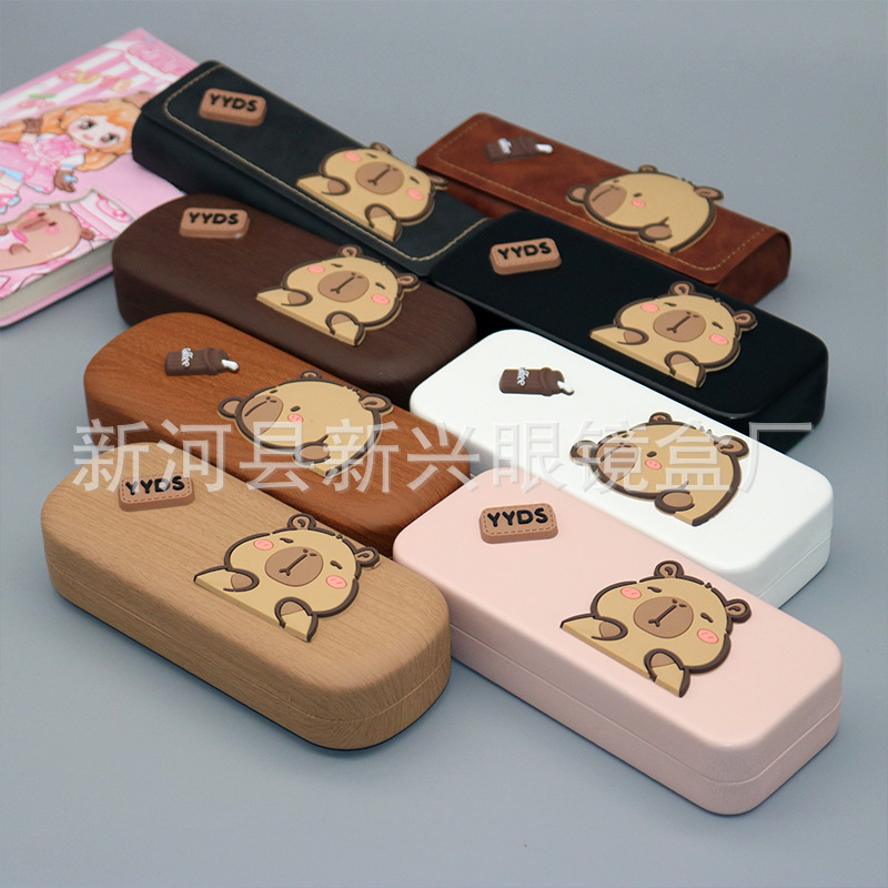 Glasses Case Student Lightweight Portable Pressure-proof Factory Retro Artistic Personality Creative Simple Sunglasses Eye Storage Glasses Case Student Lightweight Portable Pressure-proof Factory Retro Artistic Personality Creative Simple Sunglasses Eye Storage