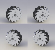 5��127mm�����������ķ��(mecanum wheel)������ 14198 ������