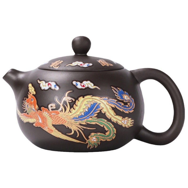 Dragon and Phoenix Chengxiang Bubak Single -Teap high -end purple…