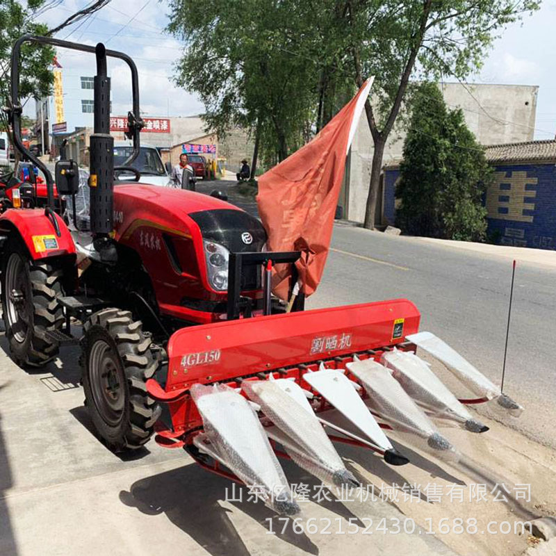 自走式稻麦黄豆收割机 辣椒芝麻割晒机 120型油菜茴香割倒机